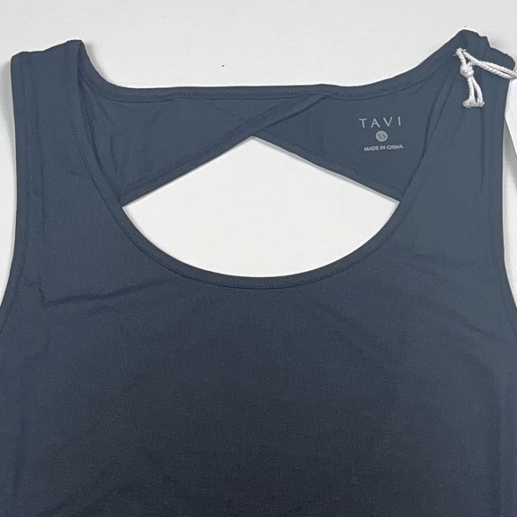 Tavi Active Sold @Neiman Marcus Ebony Tempo Tank XS Classic Silhouette &Cut Outs - Picture 7 of 8